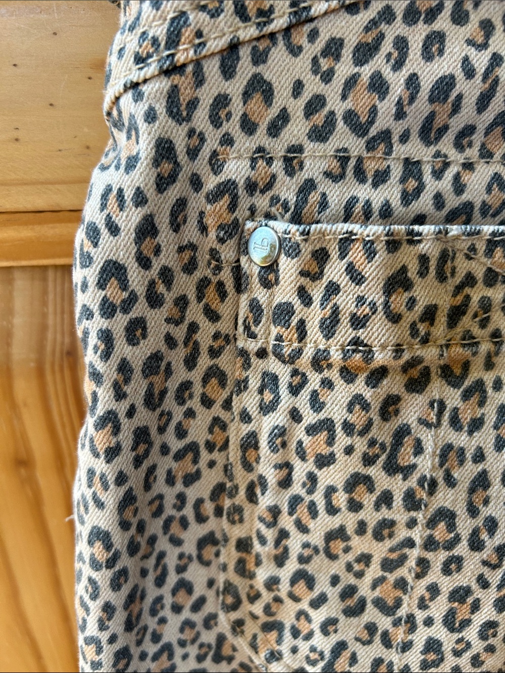 Anthropologie Pilcro Jeans The Wander Leopard Print Mid-Rise Pants 28 - Picture 8 of 10